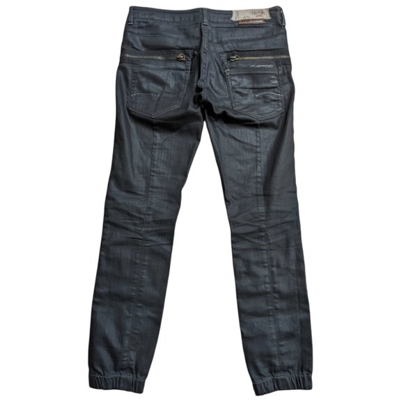 G-Star Raw 3301 PLUS SUDDEN STRAIGHT Metallic Black Women's Jeans Size W27 L32 - Picture 2 of 11